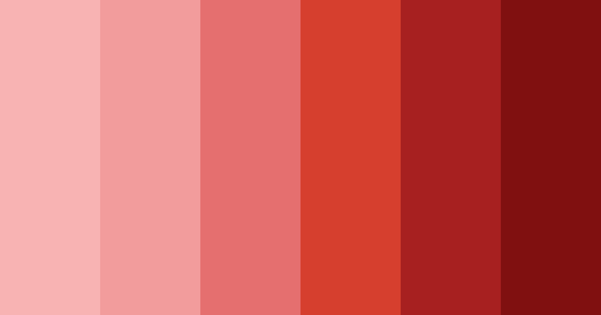 Download blood red shades color palette PNG image (landscape)