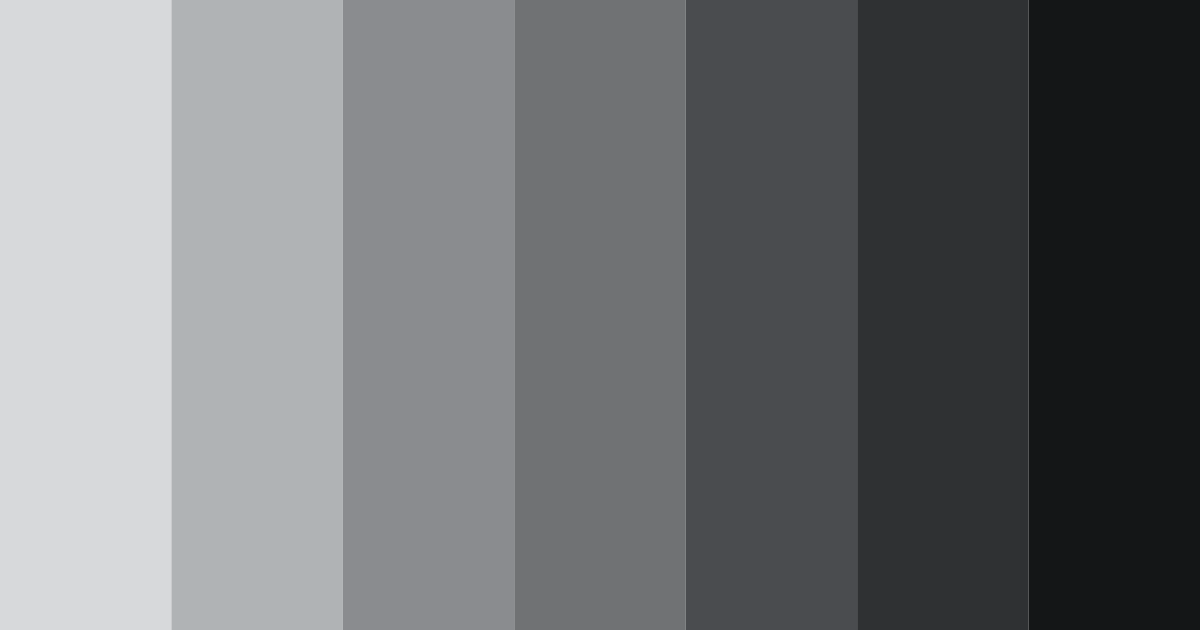 Download shades of silver color palette PNG image (landscape)