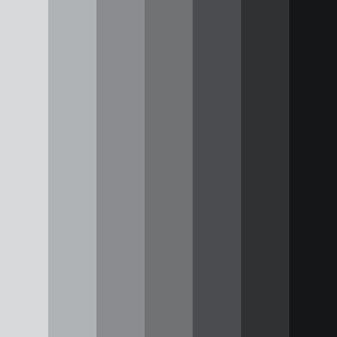 Download shades of silver color palette PNG image (square)