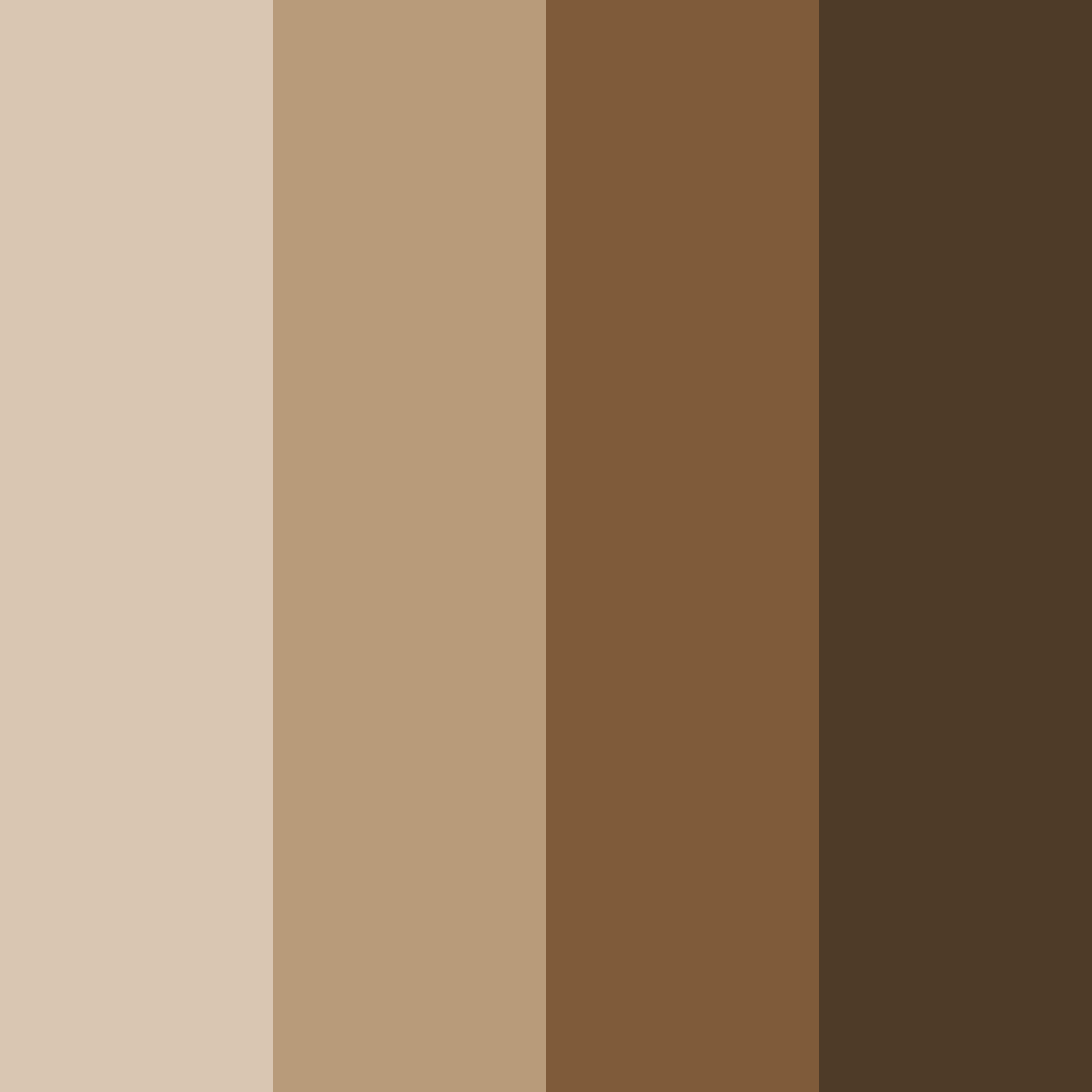 Download brown chocolate color palette PNG image (square)