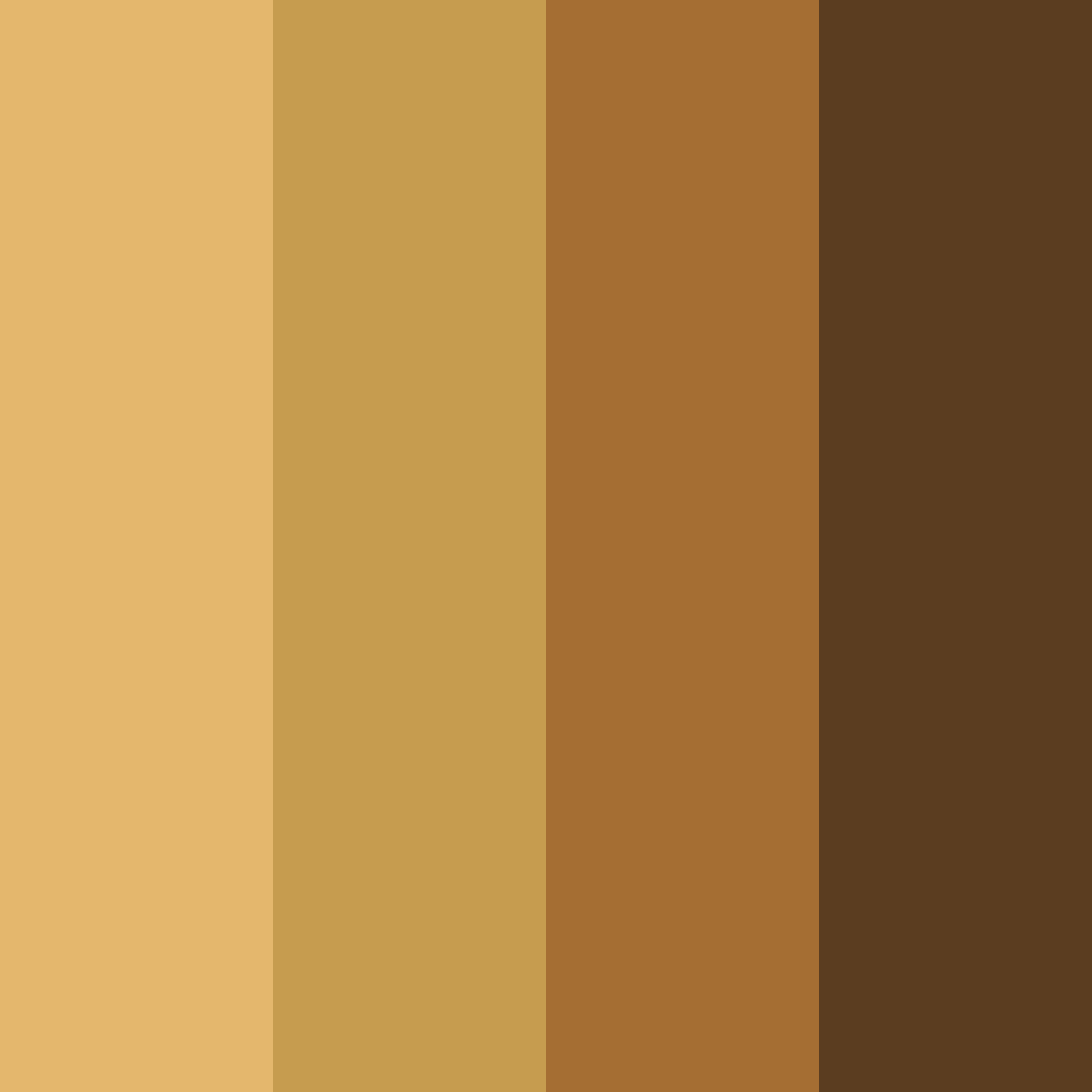 Download chocolate brown color palette PNG image (square)