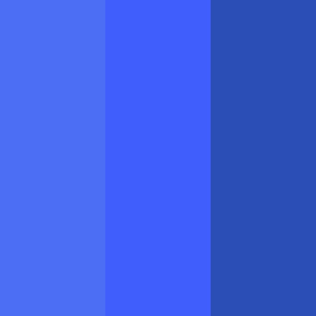 Download klein blue shades color palette PNG image (square)