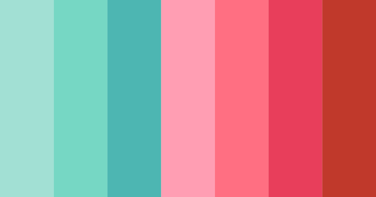 Download tropical fusion color palette PNG image (landscape)