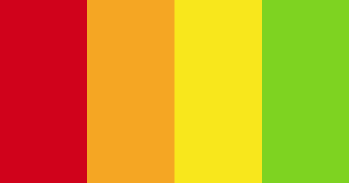 Download sunny citrus color palette PNG image (landscape)