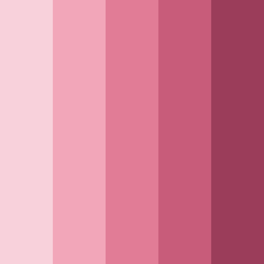 Download soft pink shades color palette PNG image (square)