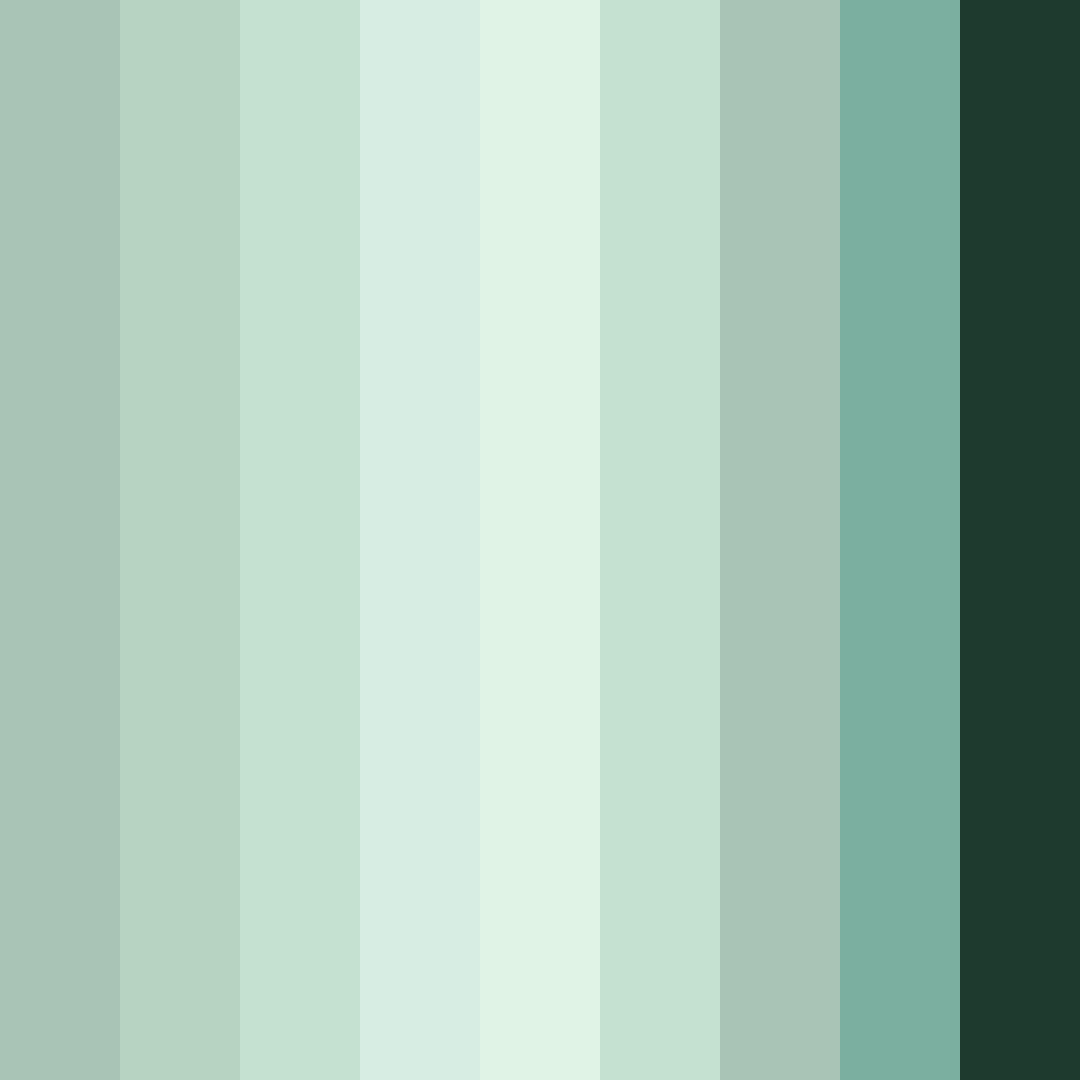 Download forest serenity color palette PNG image (square)