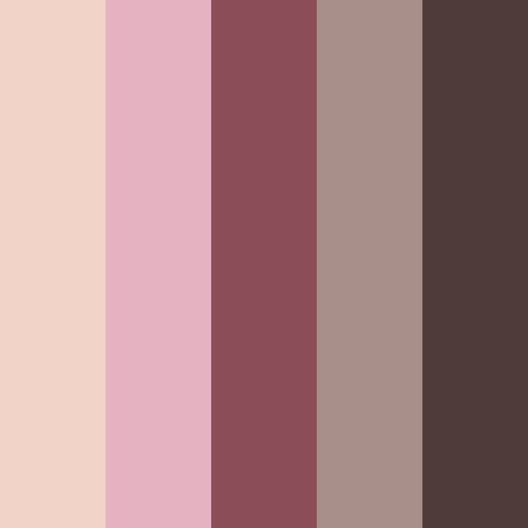Download desert rose whisper color palette PNG image (square)