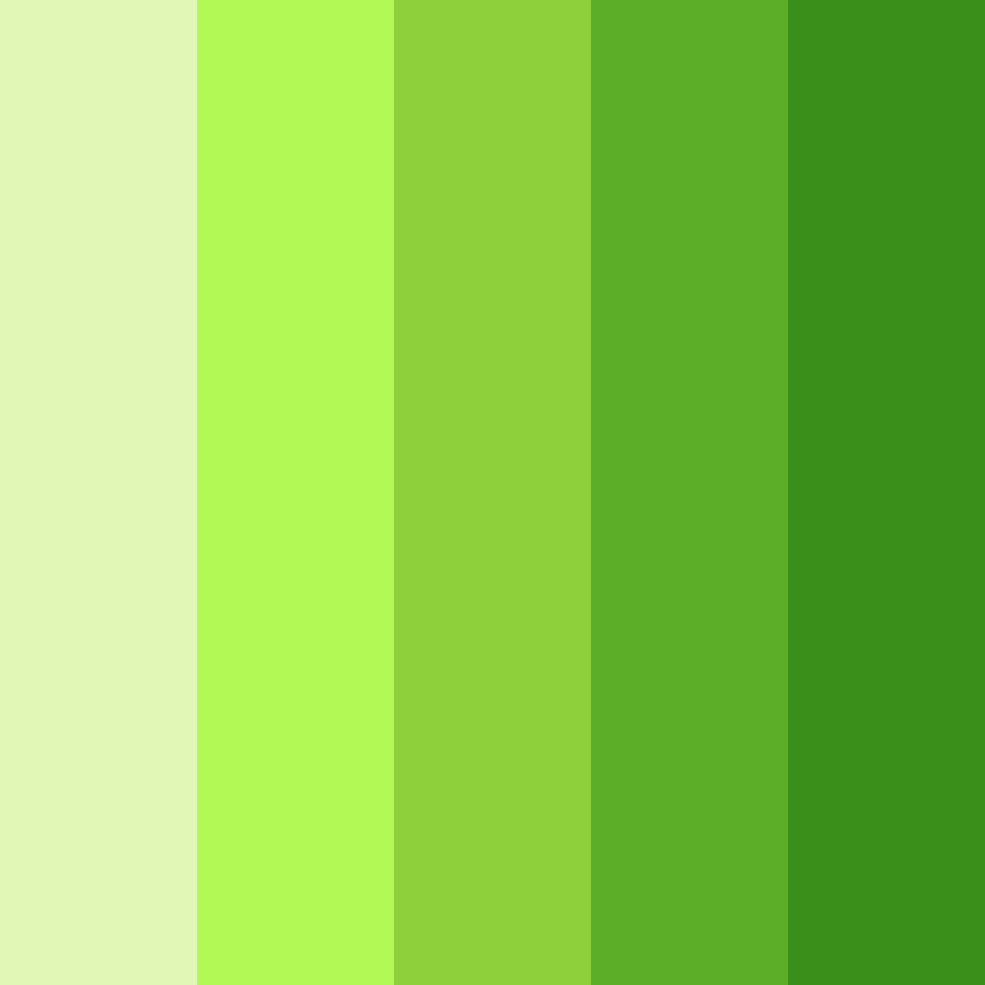 Download lush verdant harmony color palette PNG image (square)