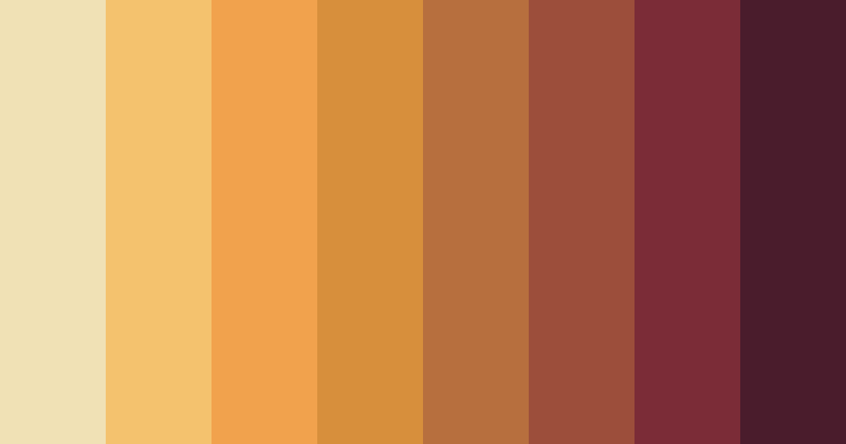 Download warm brown color palette PNG image (landscape)