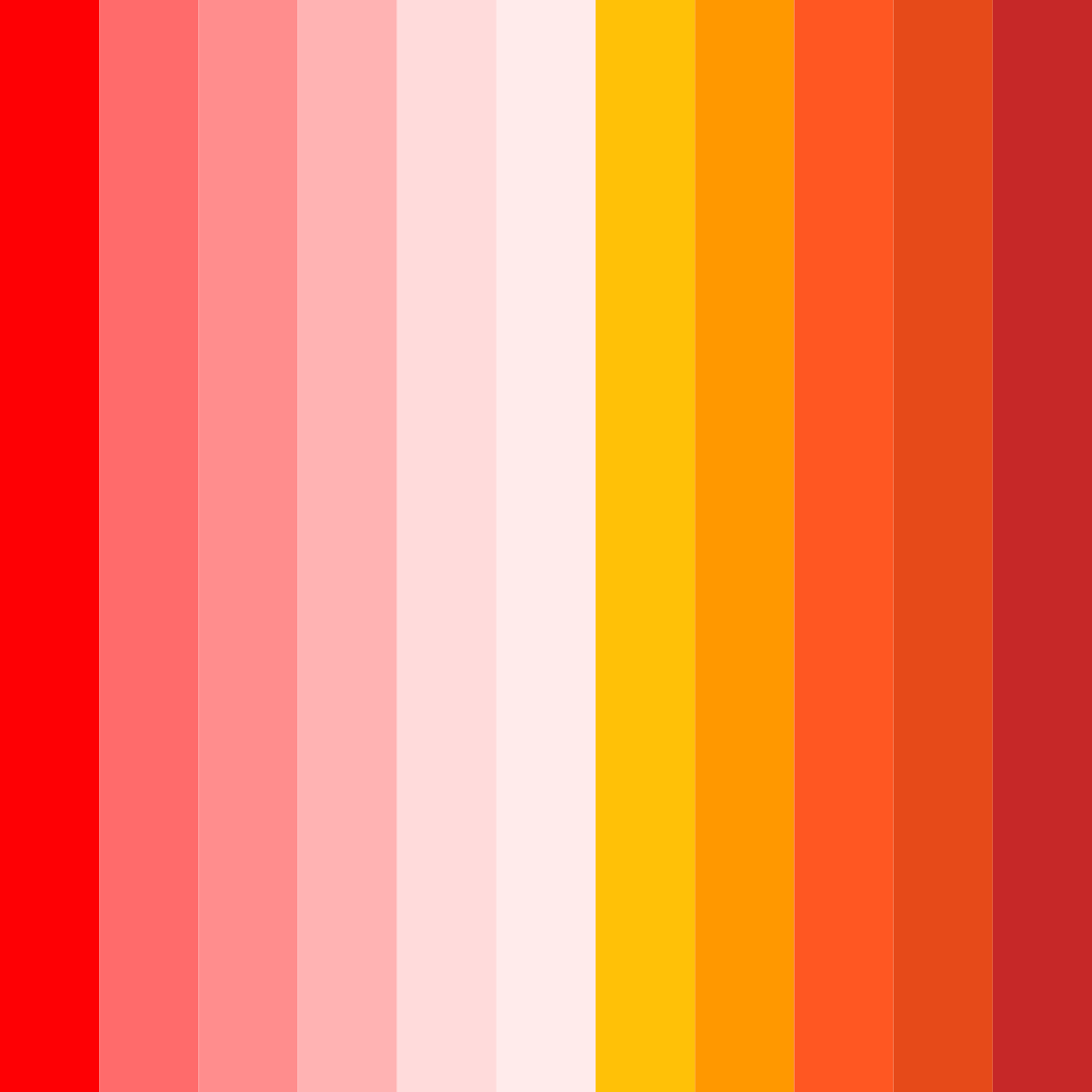 Download crimson sunrise color palette PNG image (square)