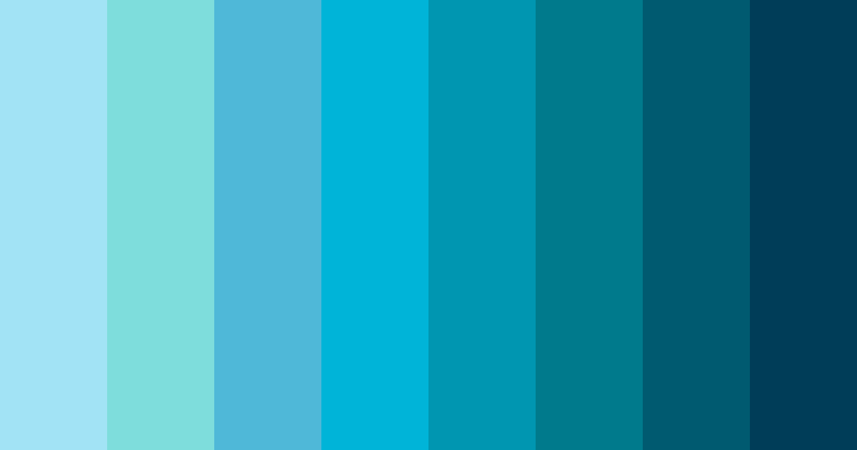 Download oceanic serenade color palette PNG image (landscape)