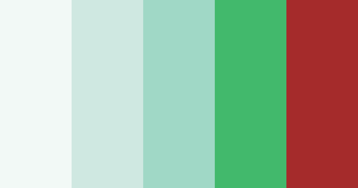 Download green christmas color palette PNG image (landscape)