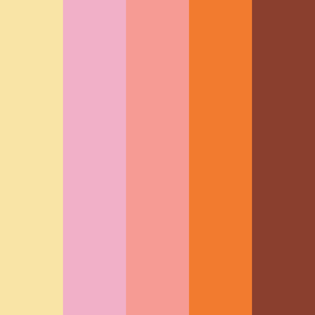 Download playful pastels color palette PNG image (square)
