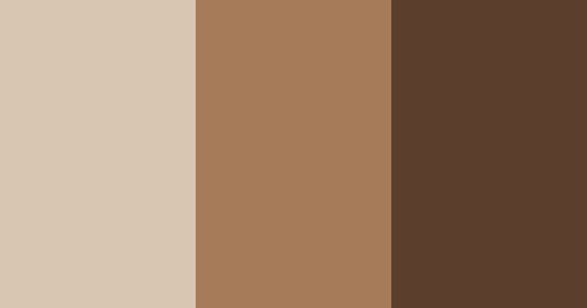 Download brown shades color palette PNG image (landscape)