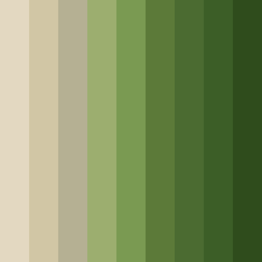 Download earthy tranquility color palette PNG image (square)