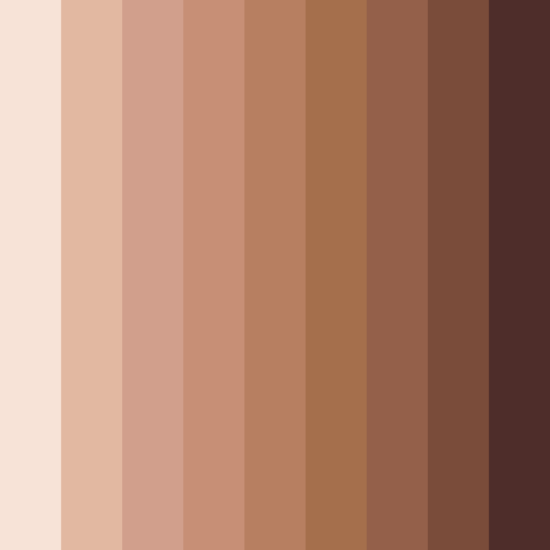 Download brown milk tea color palette PNG image (square)