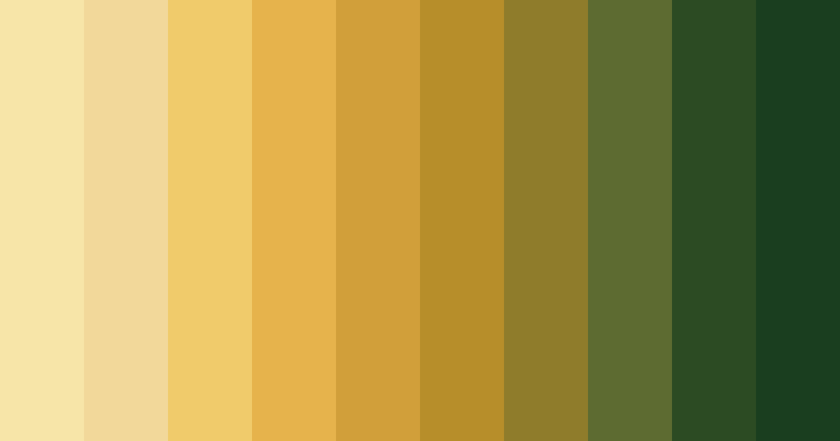 Download golden grove color palette PNG image (landscape)