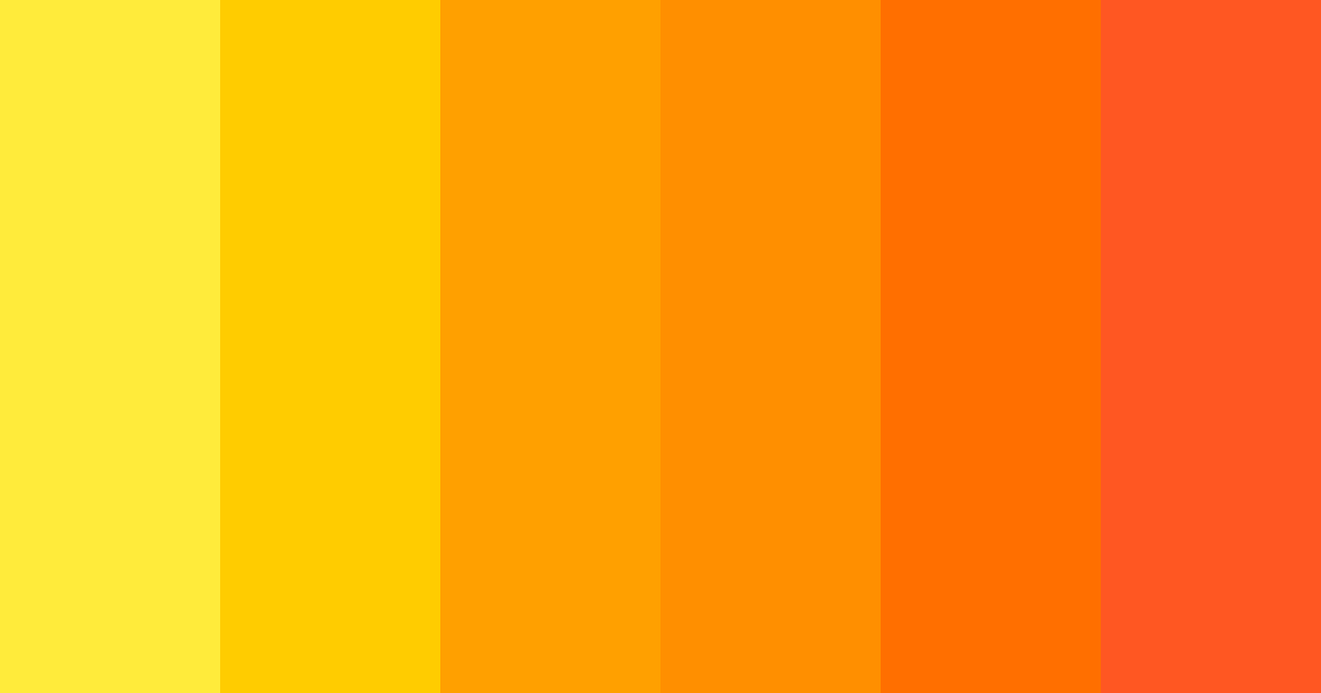 Download sunset citrus burst color palette PNG image (landscape)