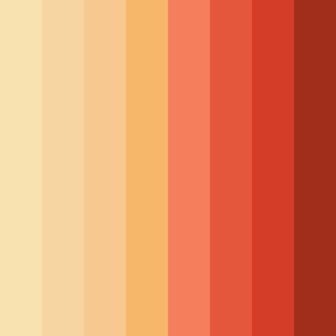 Download autumn ember glow color palette PNG image (square)