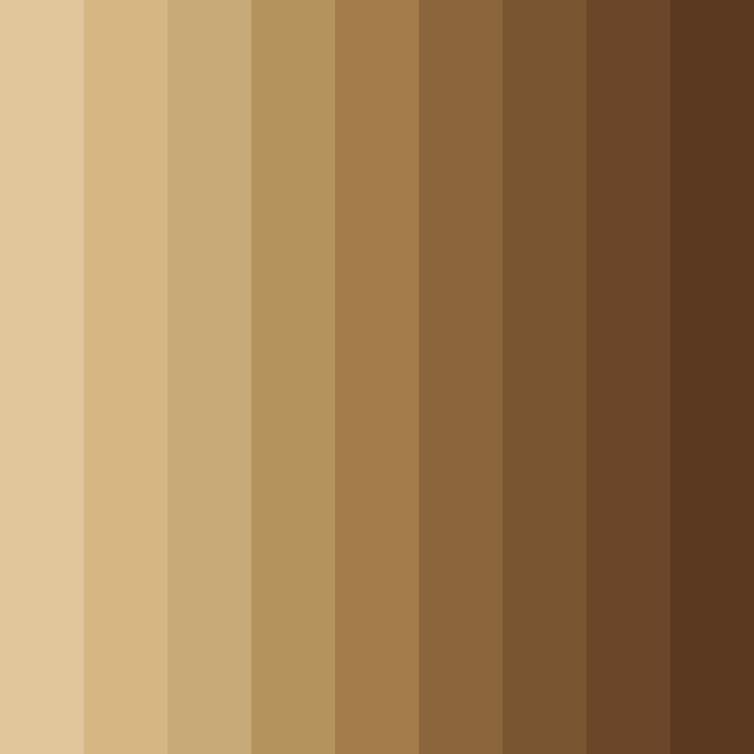 Download golden canyon color palette PNG image (square)