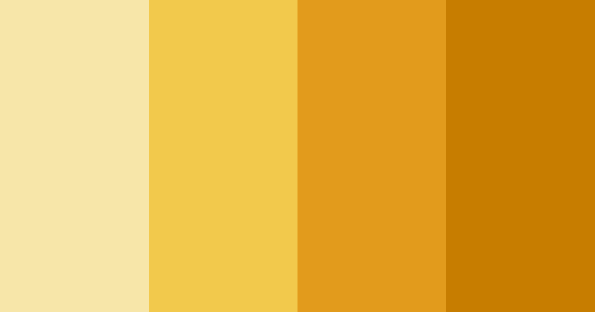 Download golden sunshine color palette PNG image (landscape)