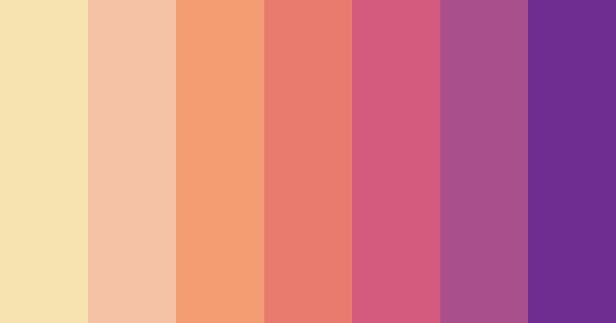 Download rainbow pink color palette PNG image (landscape)