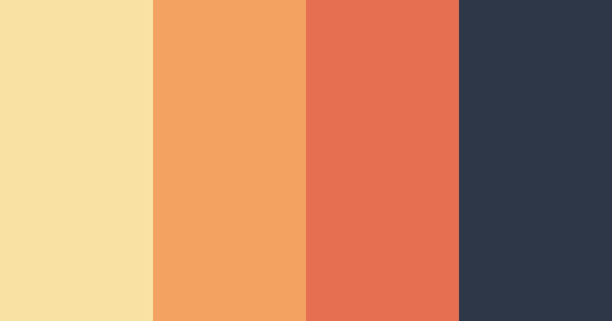 Download tropical sunrise delight color palette PNG image (landscape)