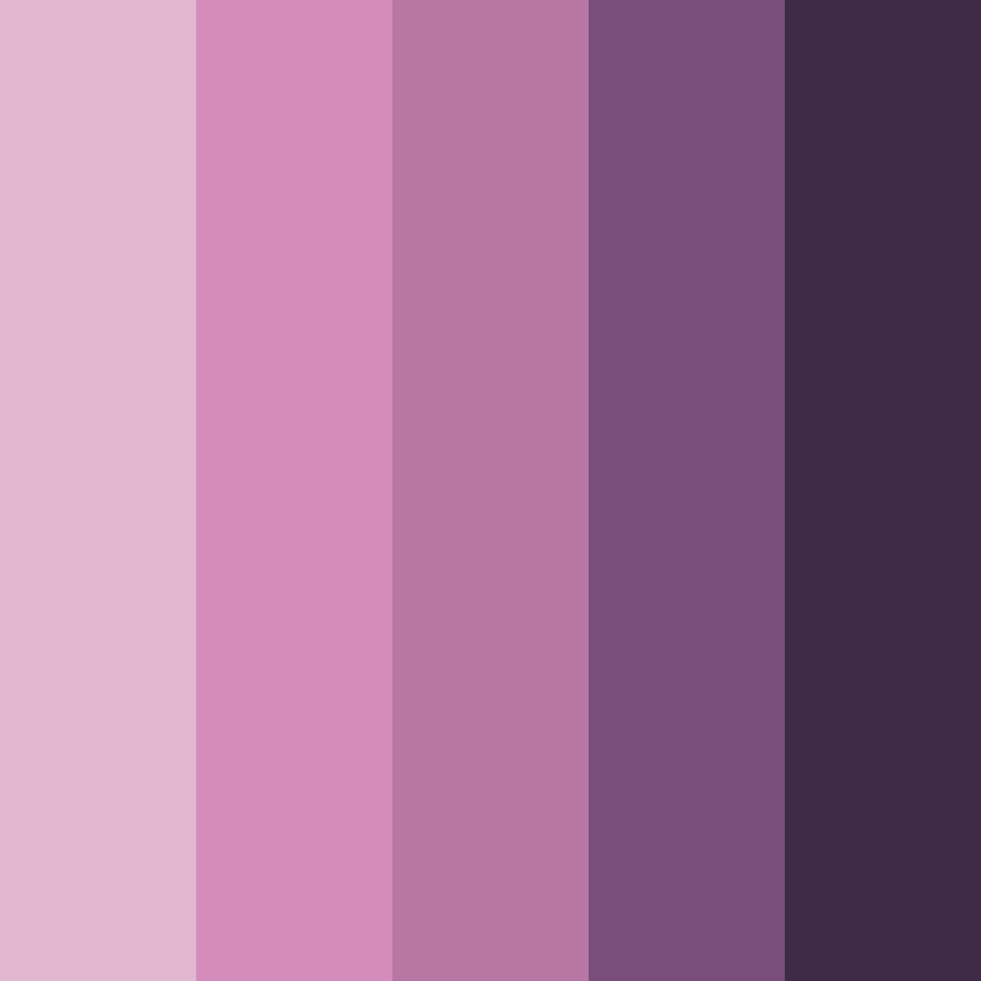 Download mauve serenade color palette PNG image (square)