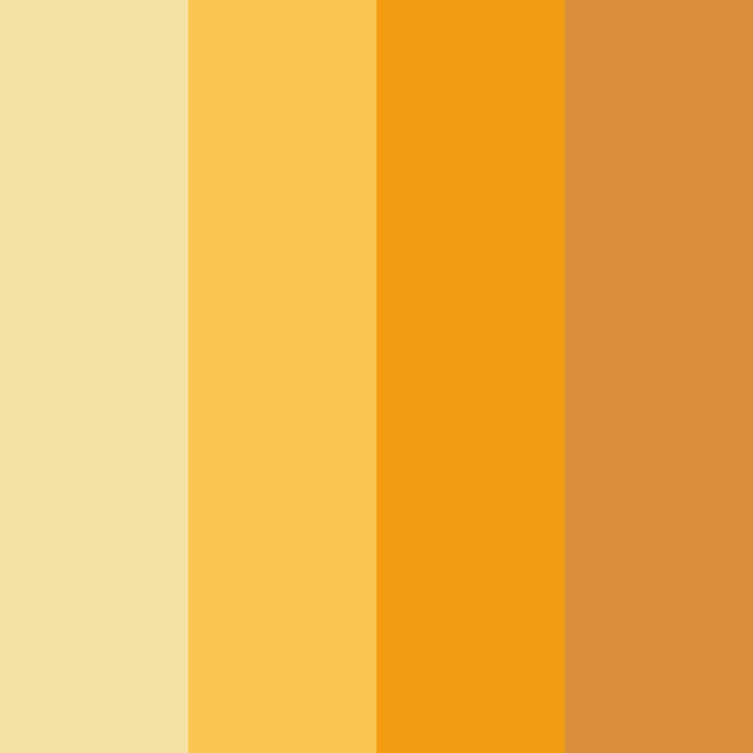 Download golden harvest color palette PNG image (square)