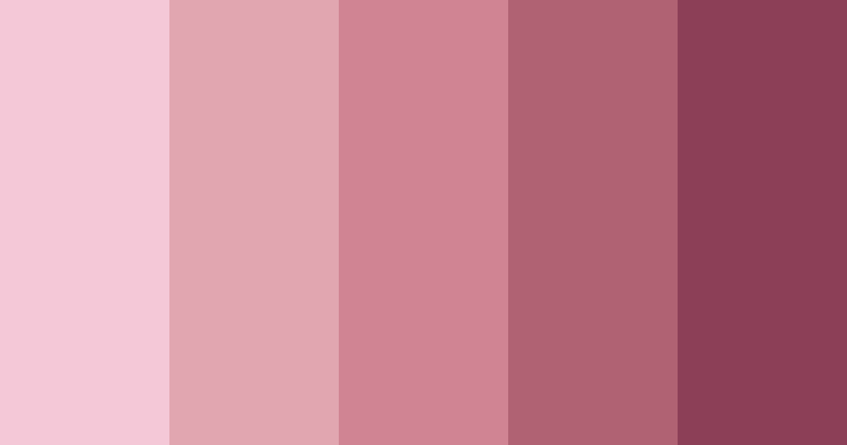Download old rose shades color palette PNG image (landscape)