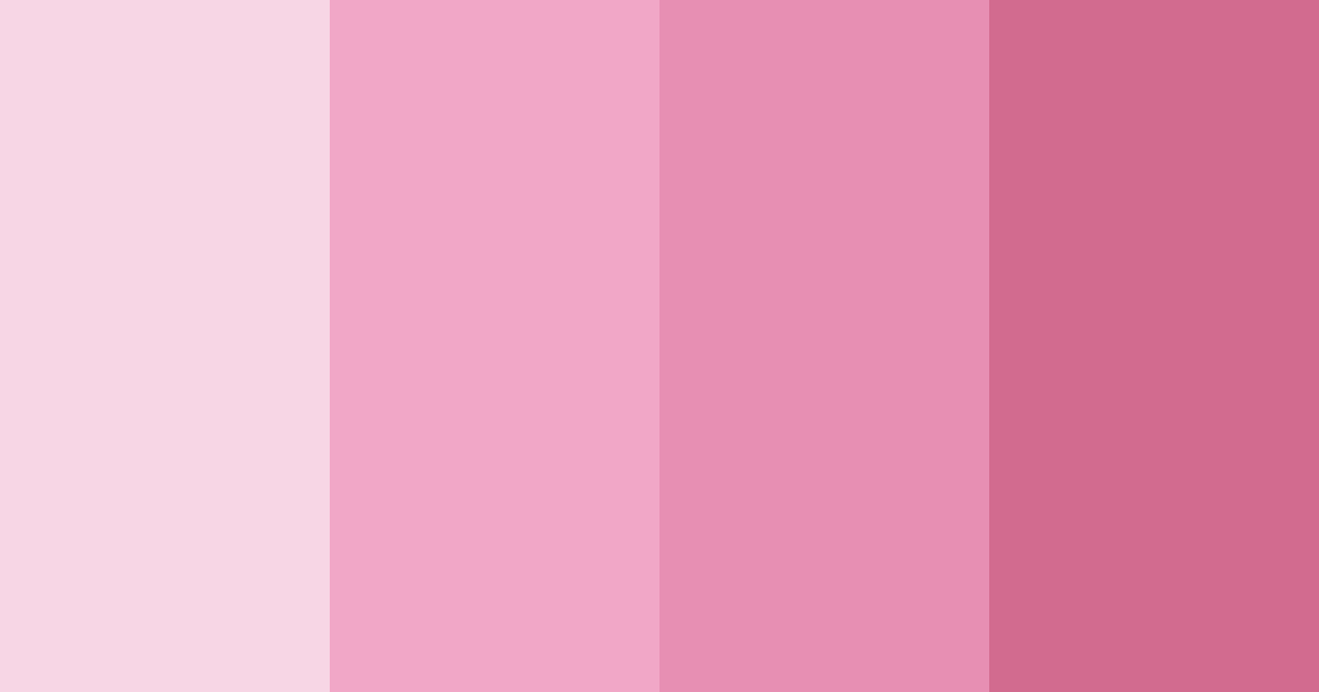 Download pink bloom color palette PNG image (landscape)