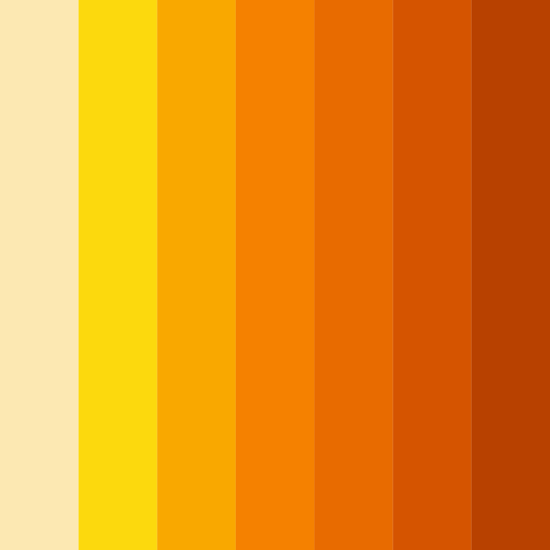 Download golden sunrise color palette PNG image (square)