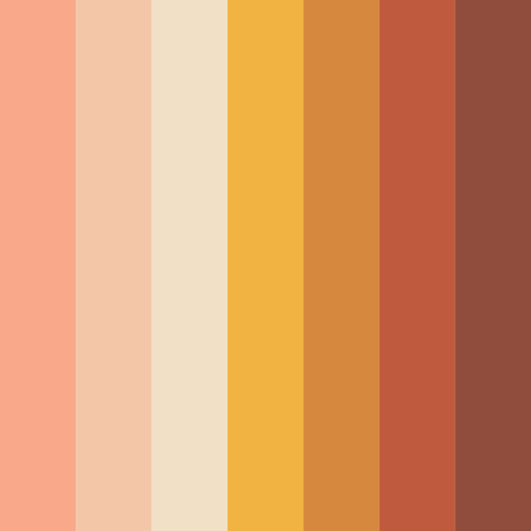 Download sunset harvest color palette PNG image (square)