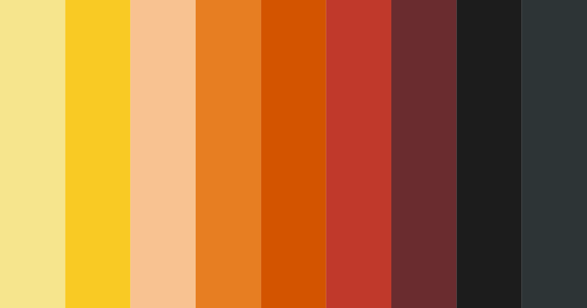 Download autumn ember glow color palette PNG image (landscape)