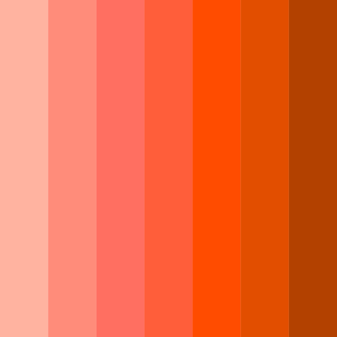 Download sunset sorbet color palette PNG image (square)