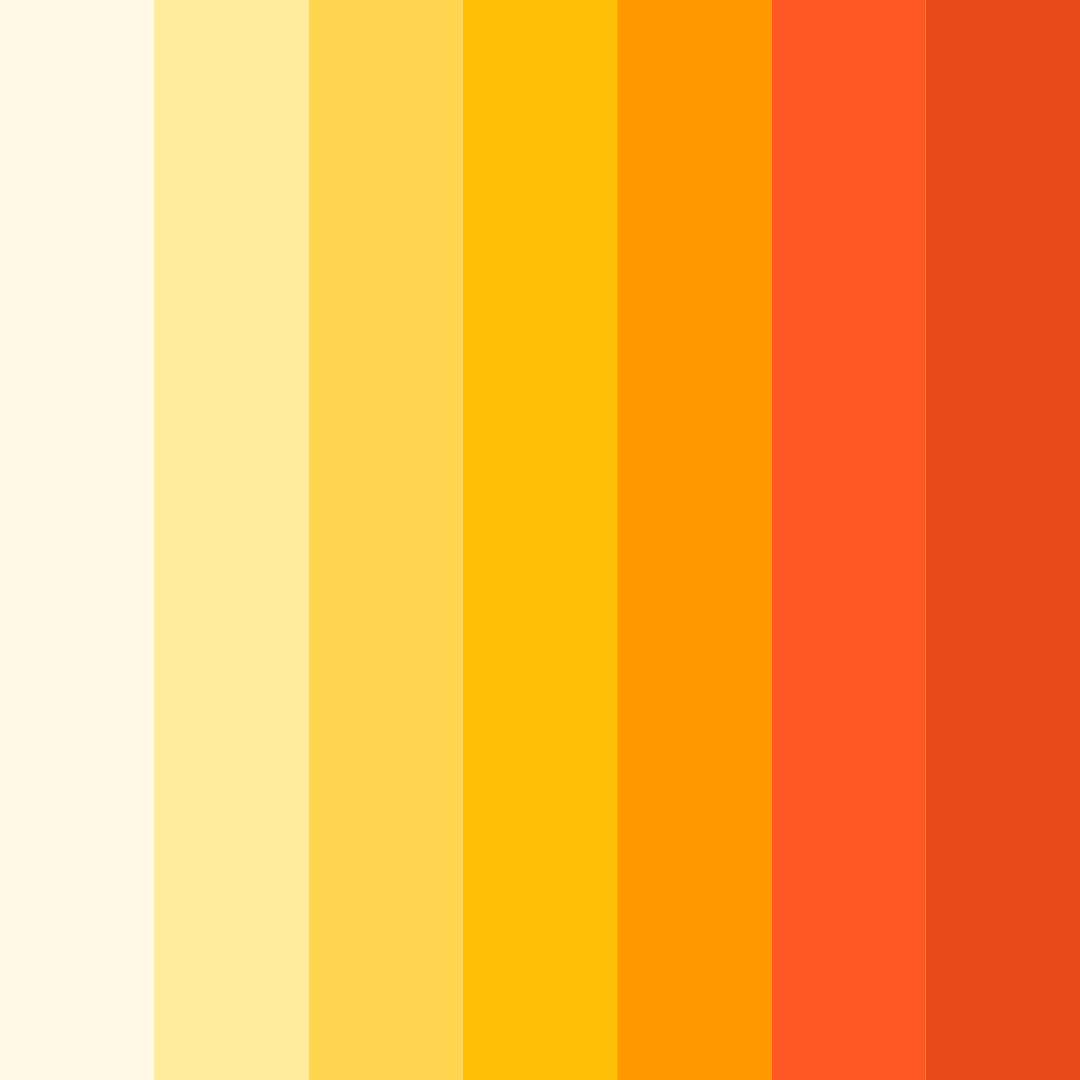 Download sunny yellow color palette PNG image (square)