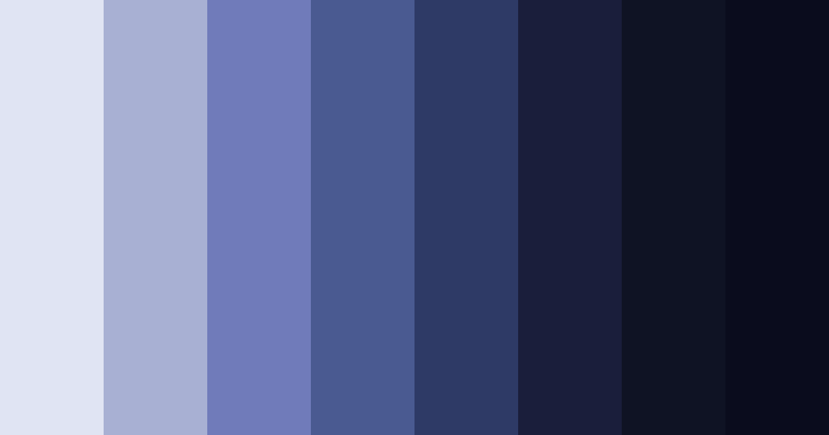 Download moody indigo color palette PNG image (landscape)