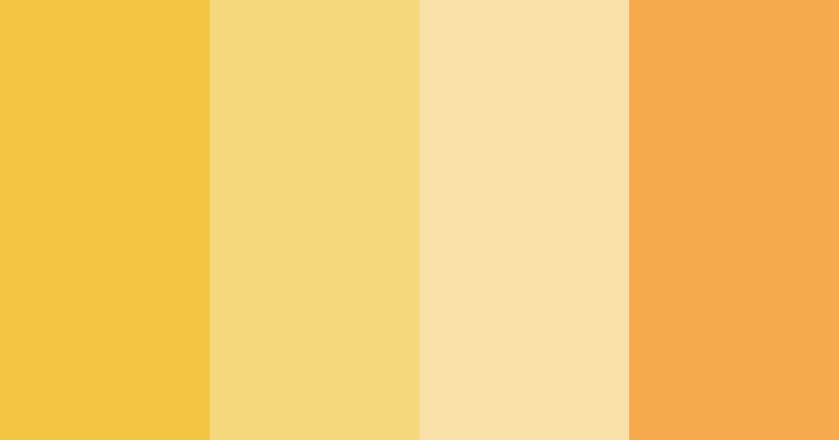 Download sunlit citrus dream color palette PNG image (landscape)