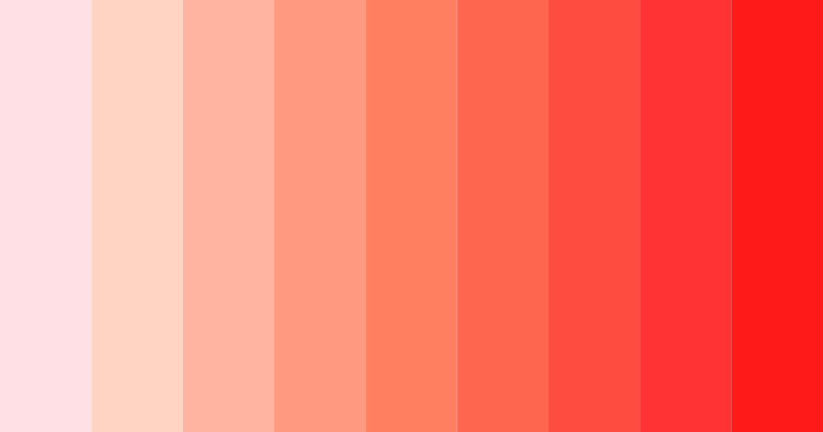 Download warm pink shades color palette PNG image (landscape)