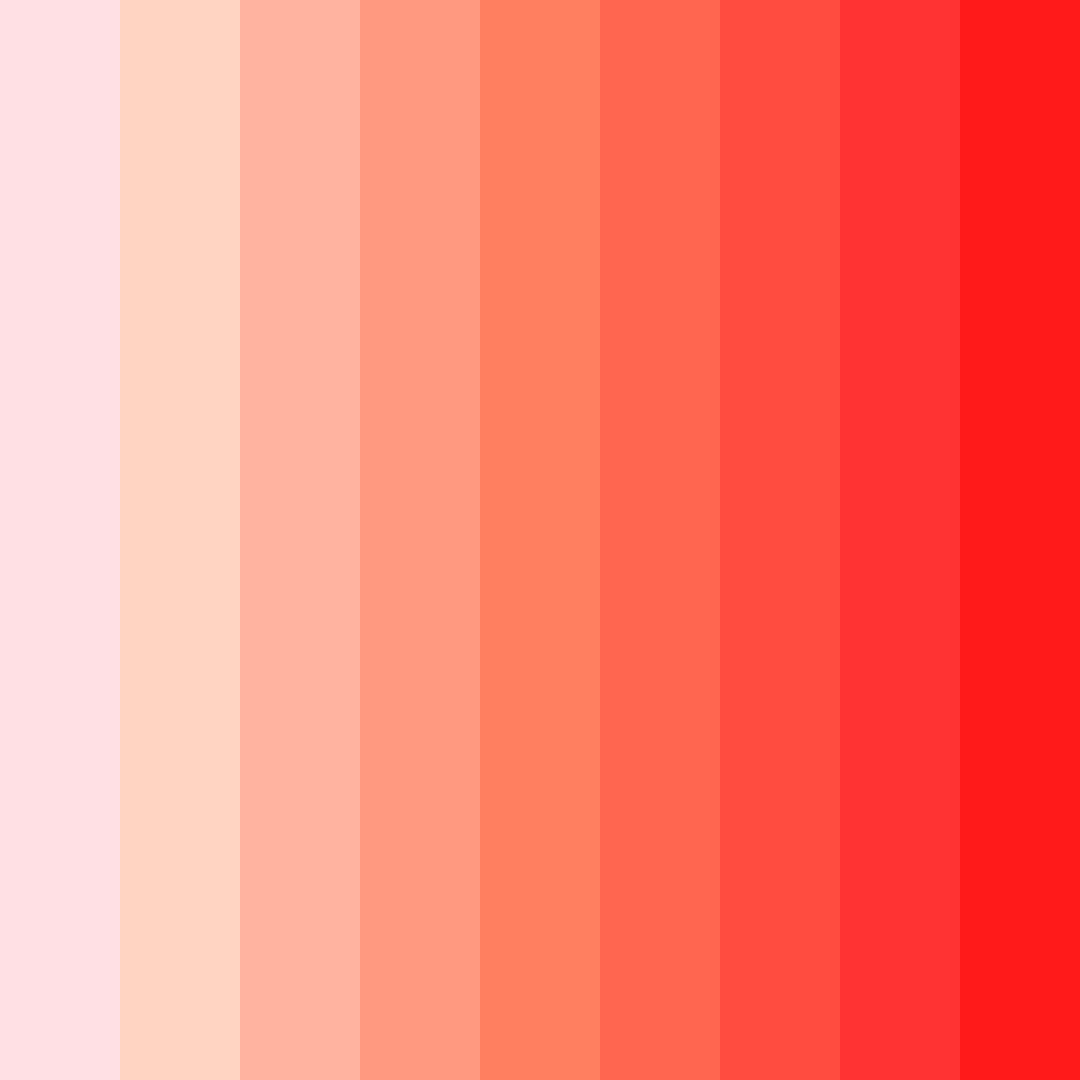 Download warm pink shades color palette PNG image (square)