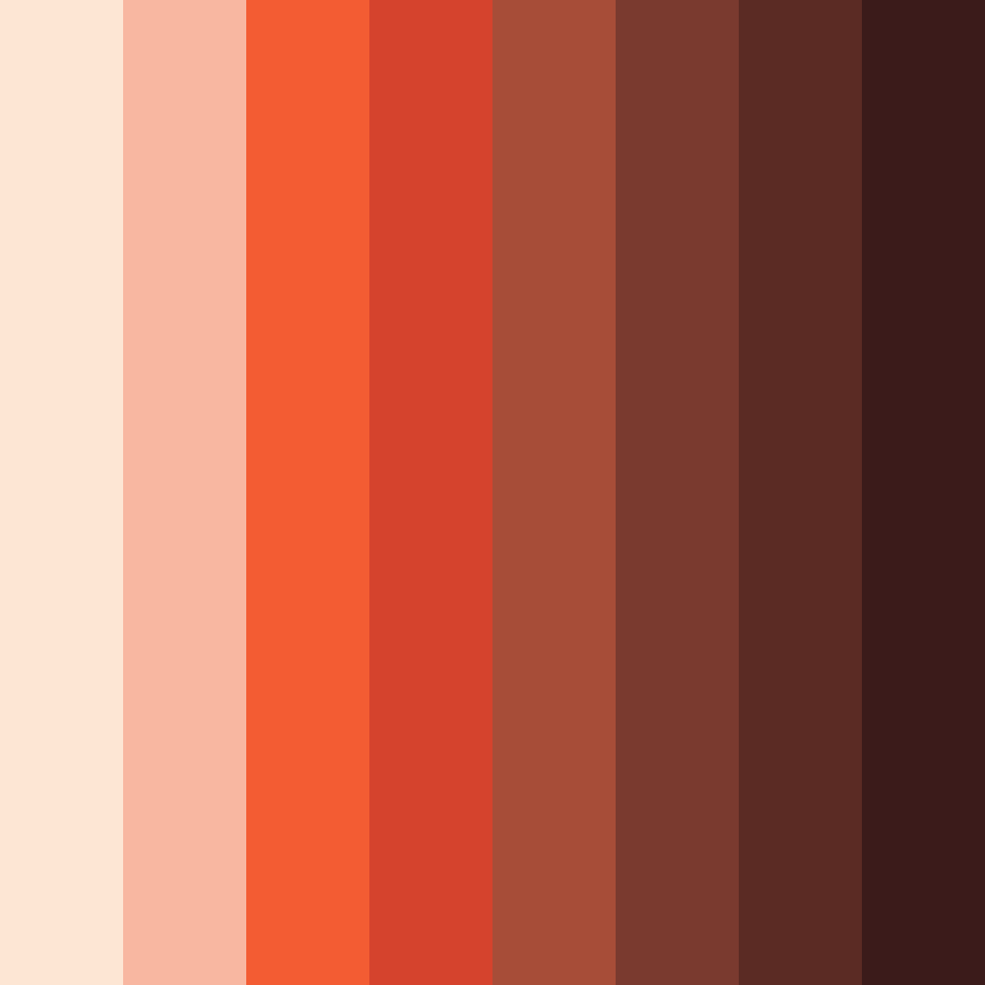 Download warm red color palette PNG image (square)
