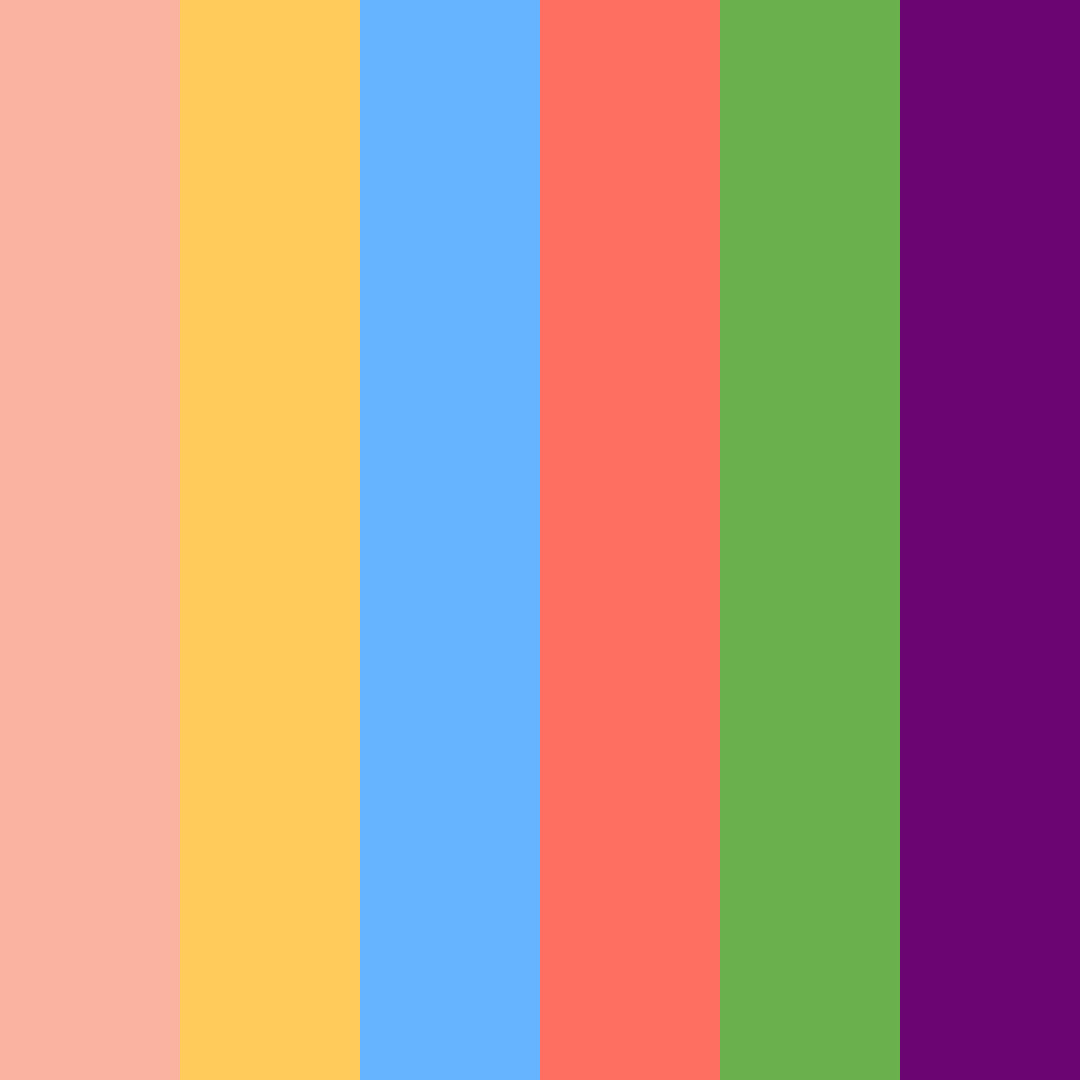 Download bright colors color palette PNG image (square)
