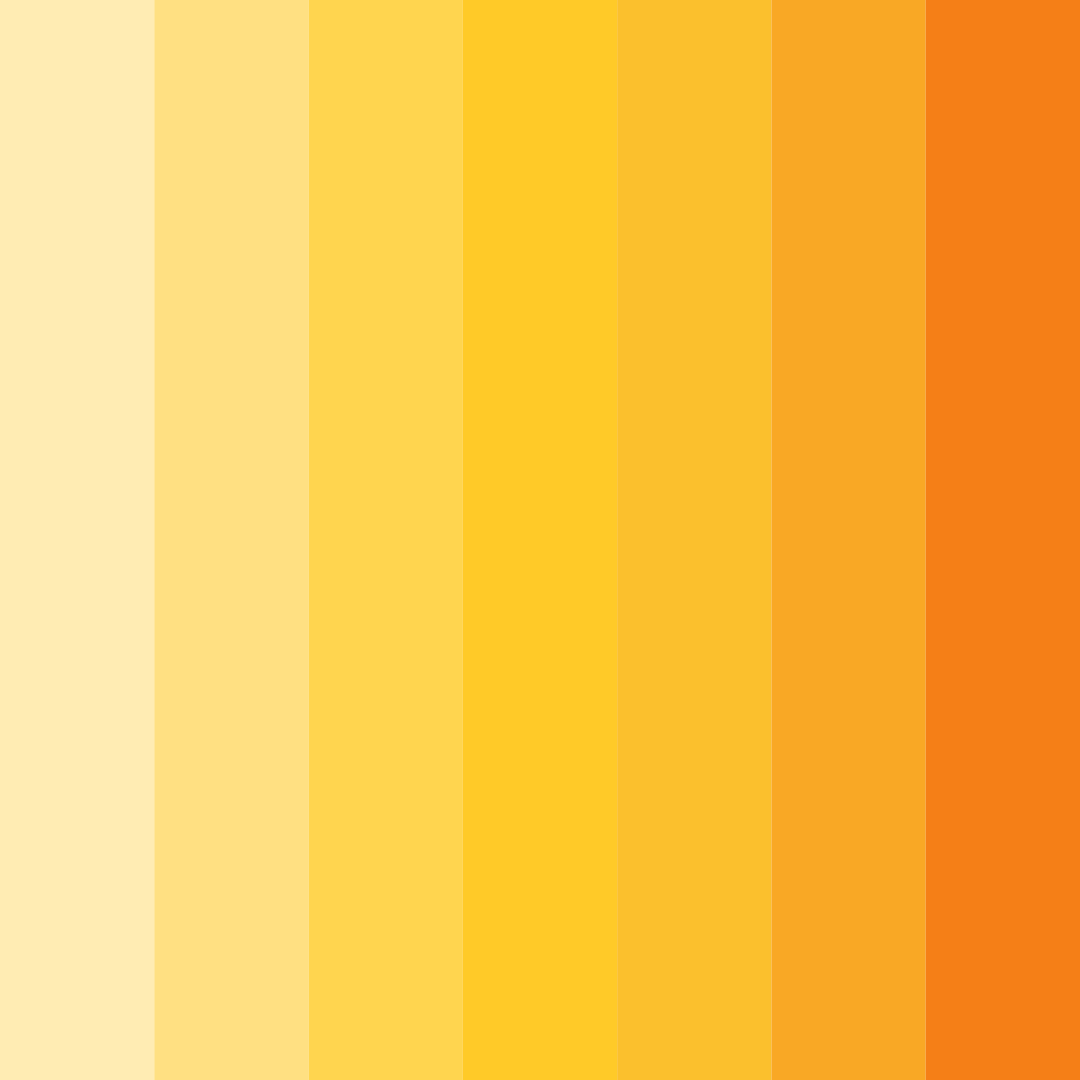Download golden sunshine color palette PNG image (square)