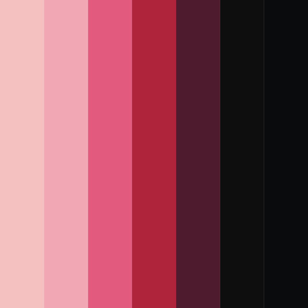 Download red and black shades color palette PNG image (square)