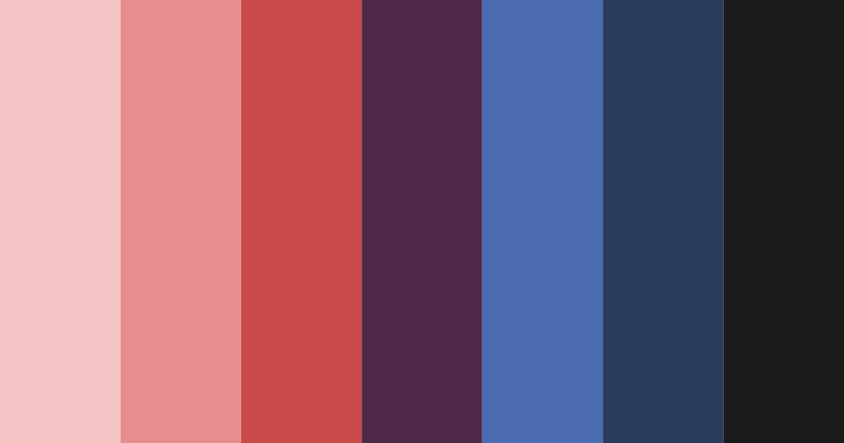 Download dark red and blue color palette PNG image (landscape)