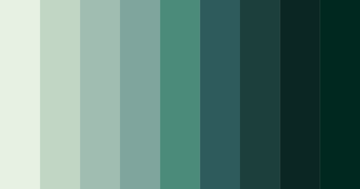 Download emerald whisper color palette PNG image (landscape)