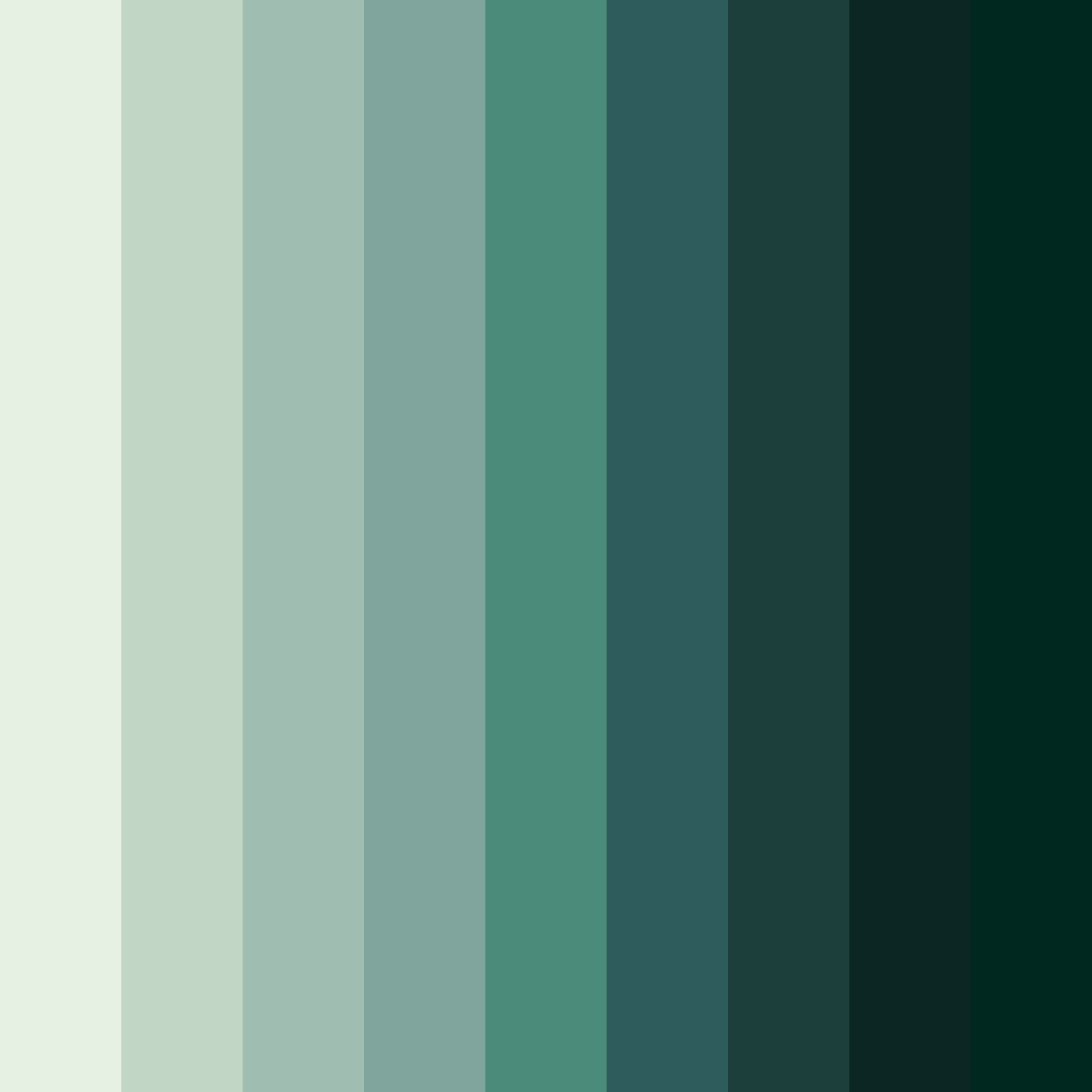 Download emerald whisper color palette PNG image (square)
