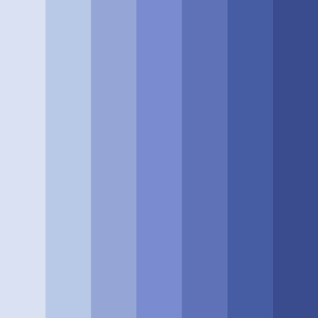 Download blue horizon color palette PNG image (square)