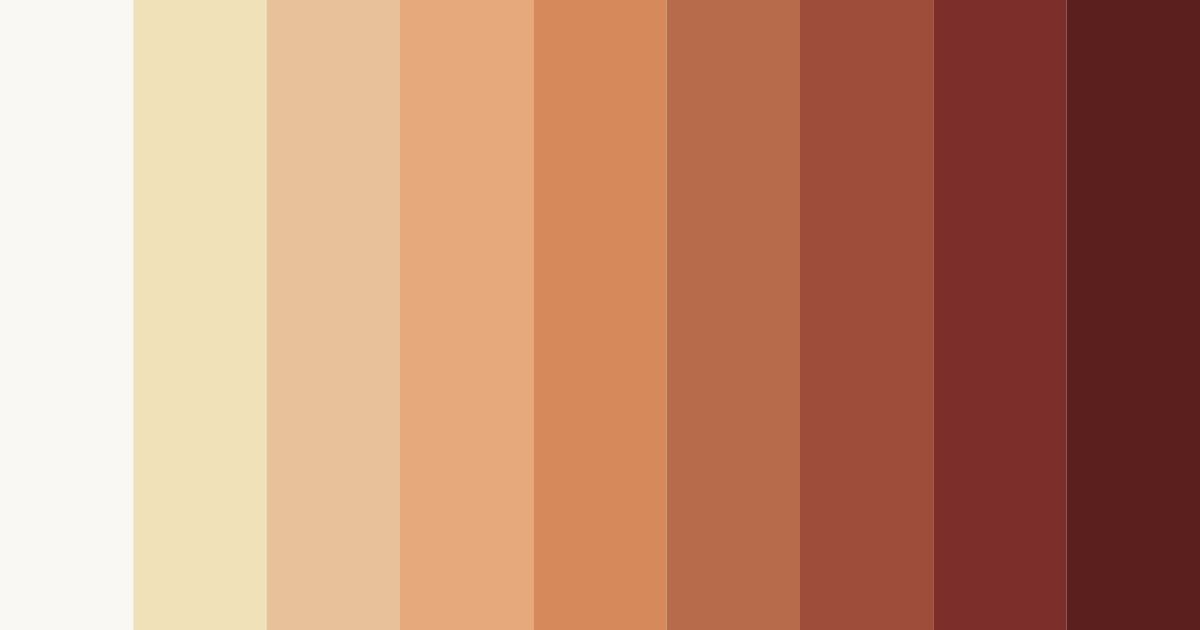 Download warm earthy reds color palette PNG image (landscape)