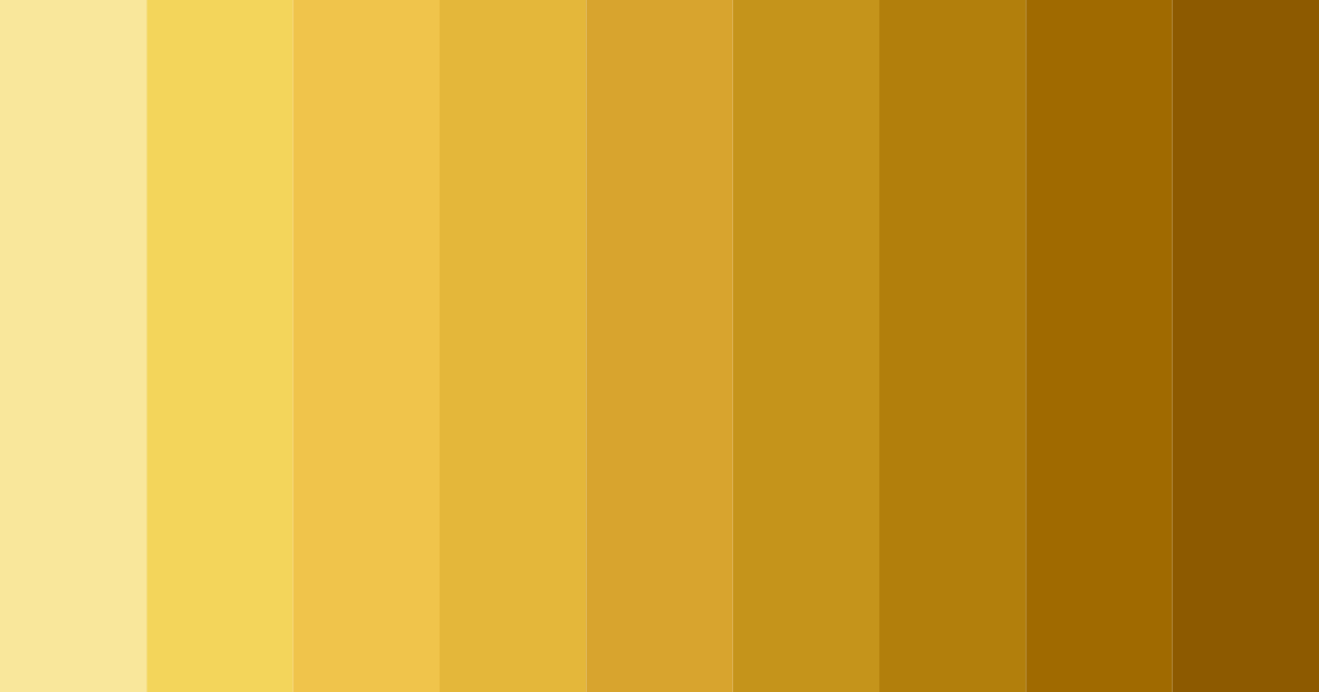Download golden sunshine color palette PNG image (landscape)